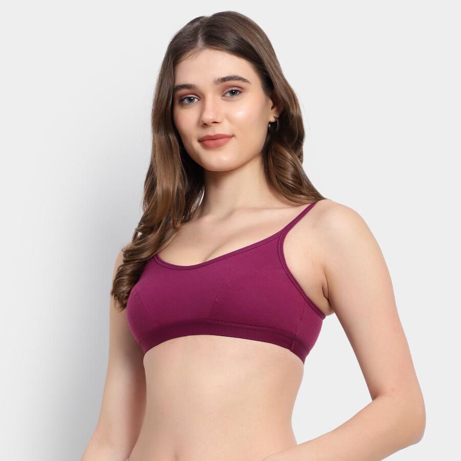 Ladies' Bra, Wine, large image number null